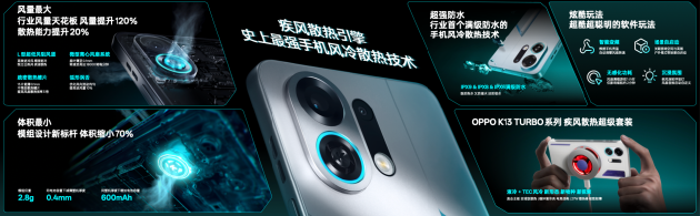 OPPO发布疾风散热引擎，打造大流量手机风冷散热