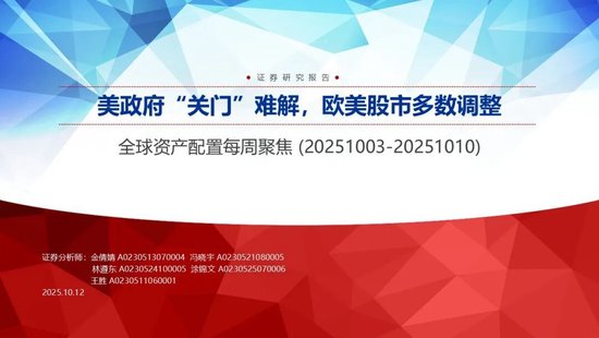 申万宏源策略：美政府“关门”难解，欧美股市多数调整